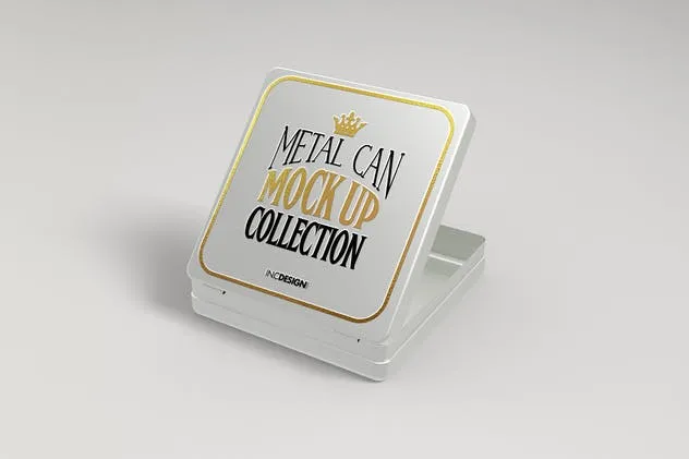 金属盒子瓶罐包装样机v2 Vol. 2 Metal Can Mockup Collection插图(10)