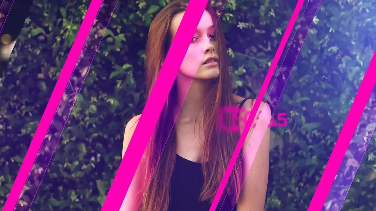 对角线照片幻灯片像素设计精选AE模板