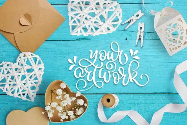 浪漫情人节场景样机模板 Valentine scene creator插图(2)