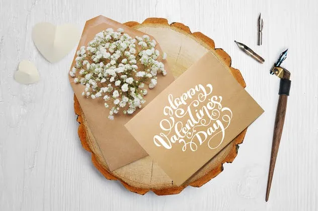 浪漫情人节场景样机模板 Valentine scene creator插图(1)