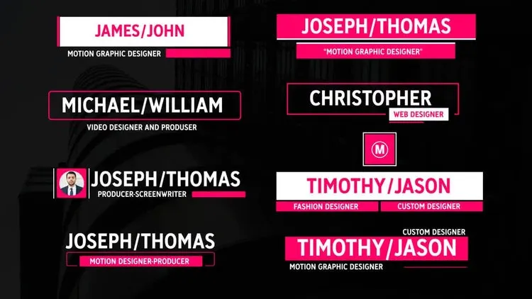 独特新颖文本动画ae模板