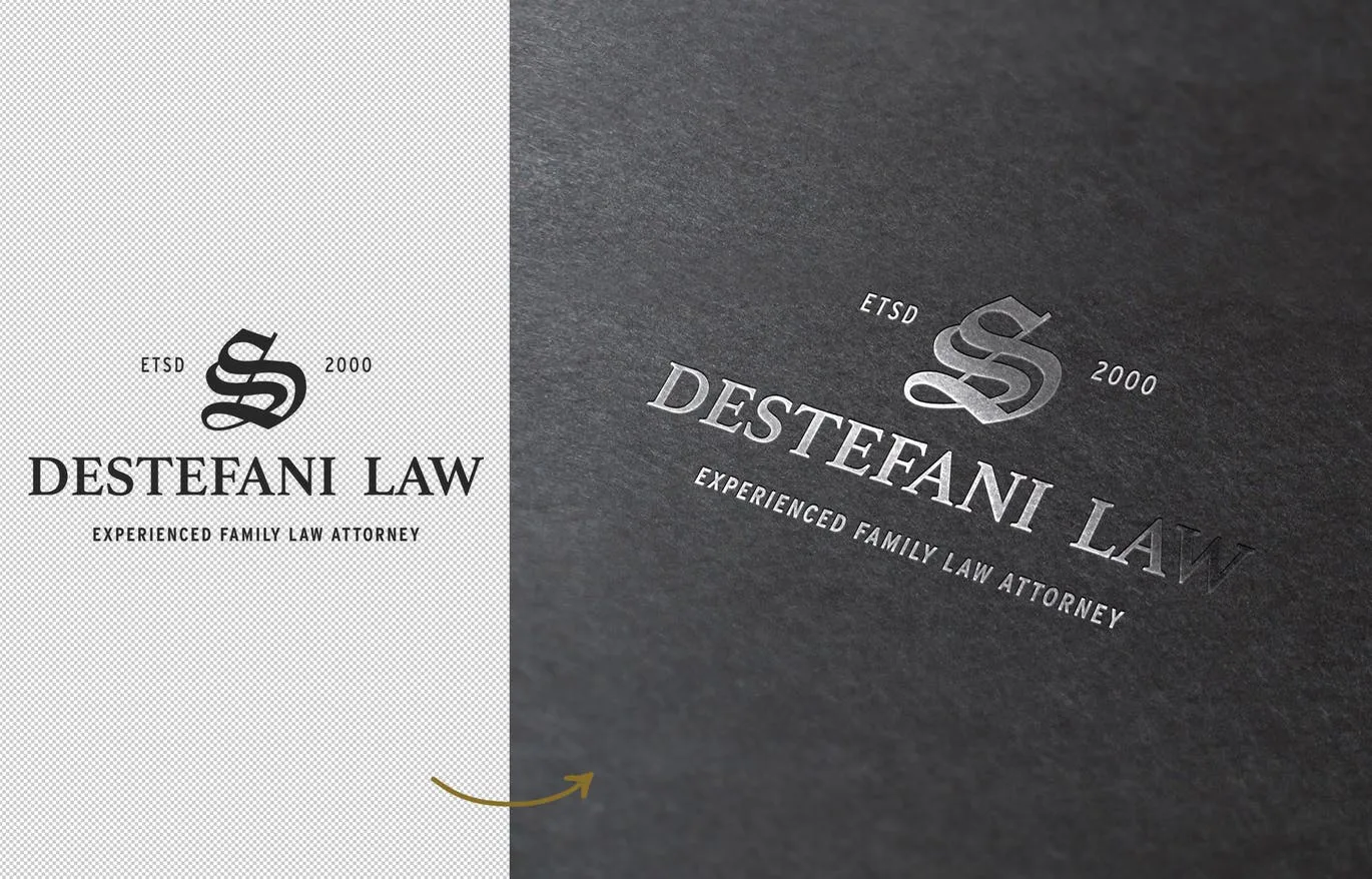 高端品牌Logo商标银箔烫印效果图素材库精选模板 Silver Foil Mockup插图(1)