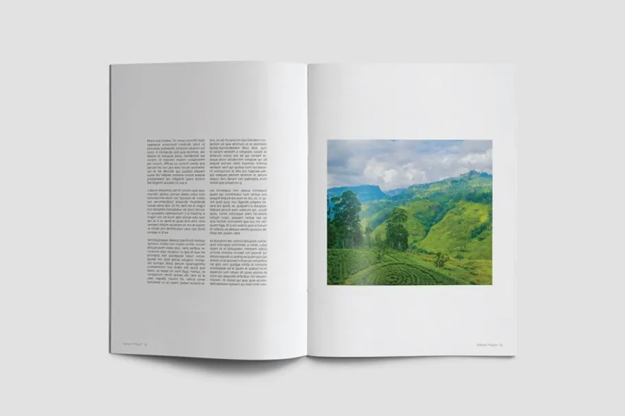 绿色大自然图册设计模板插图(6)