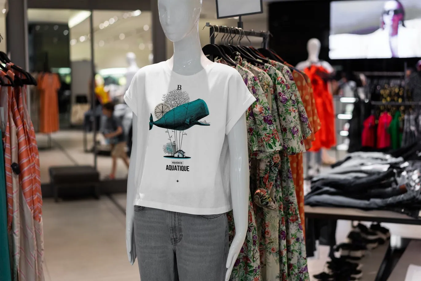 男士T恤货架陈列预览样机模板 T-Shirt Shopping Mock-Up Vol.2插图(6)