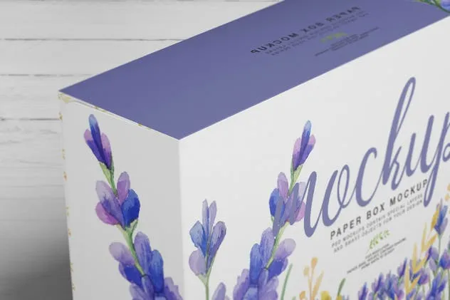 食品包装纸盒样机模板V6 Paper Box Mockup 06插图(4)