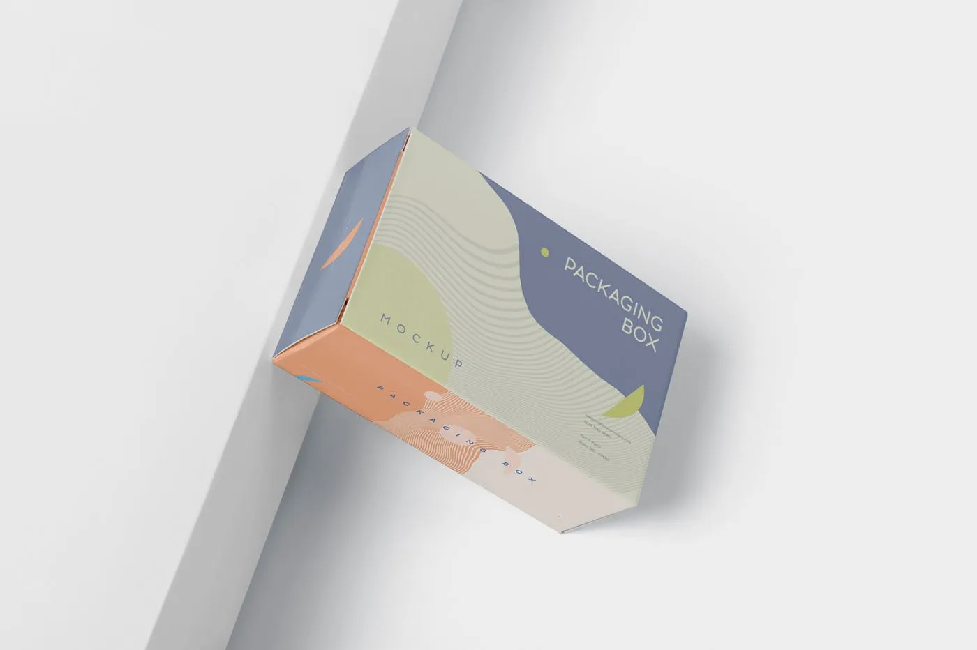 扁平矩形产品包装盒效果图素材库精选 Package Box Mockup – Slim Rectangle Shape插图(5)