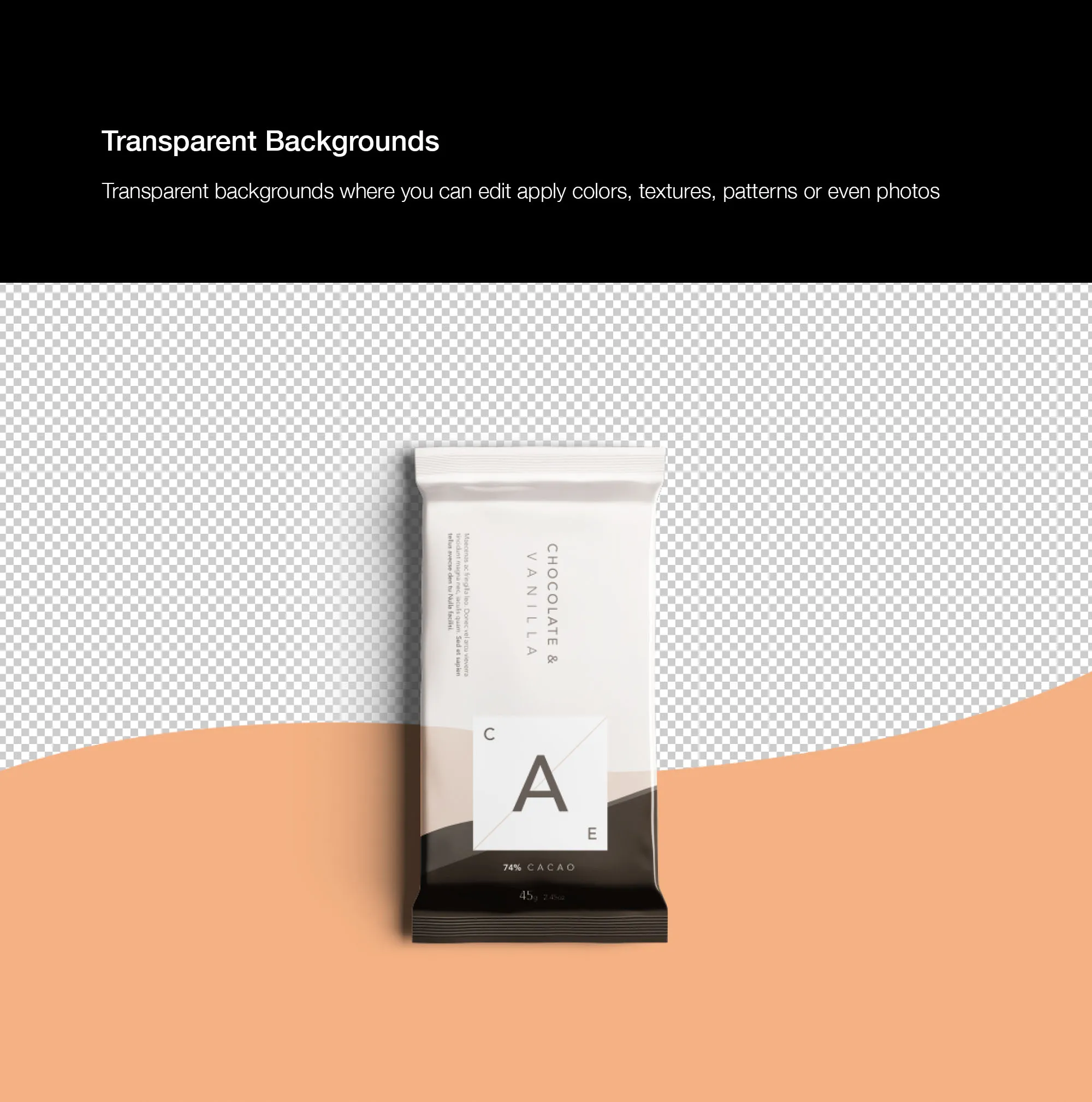 高级巧克力棒食品包装设计效果PSD样机 Premium Chocolate Bar Mockup插图(9)