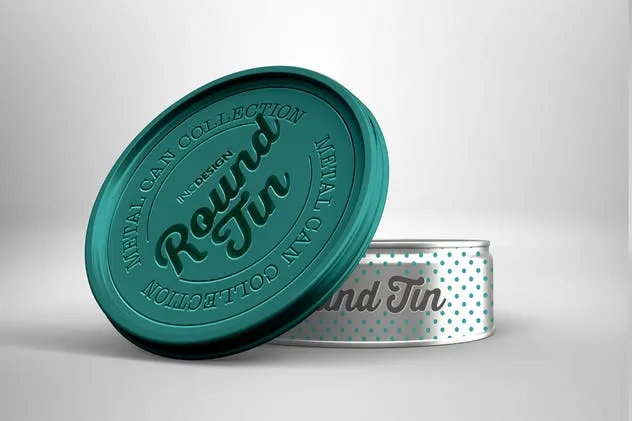 圆形金属锡罐包装样机Vol.3 Round Tin Can Packaging Mockups  Vol.3插图(7)