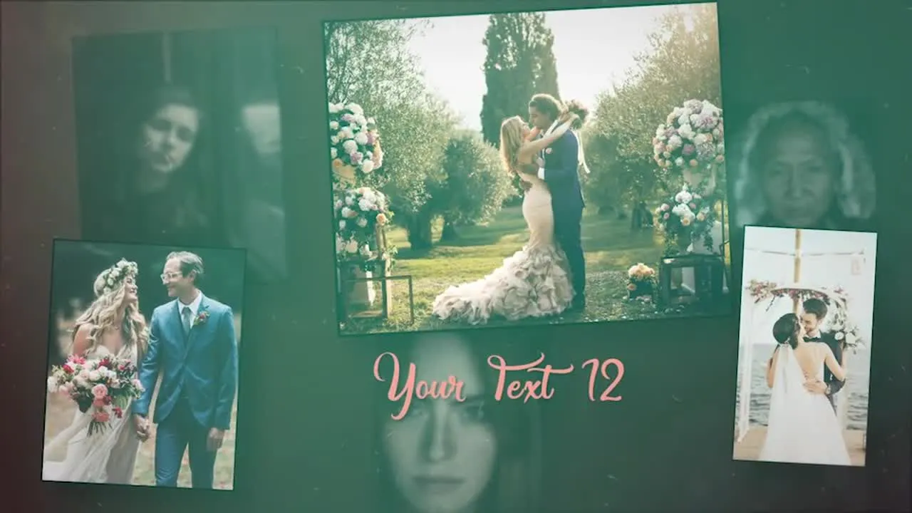 多张照片幻灯片像素设计精选AE模板