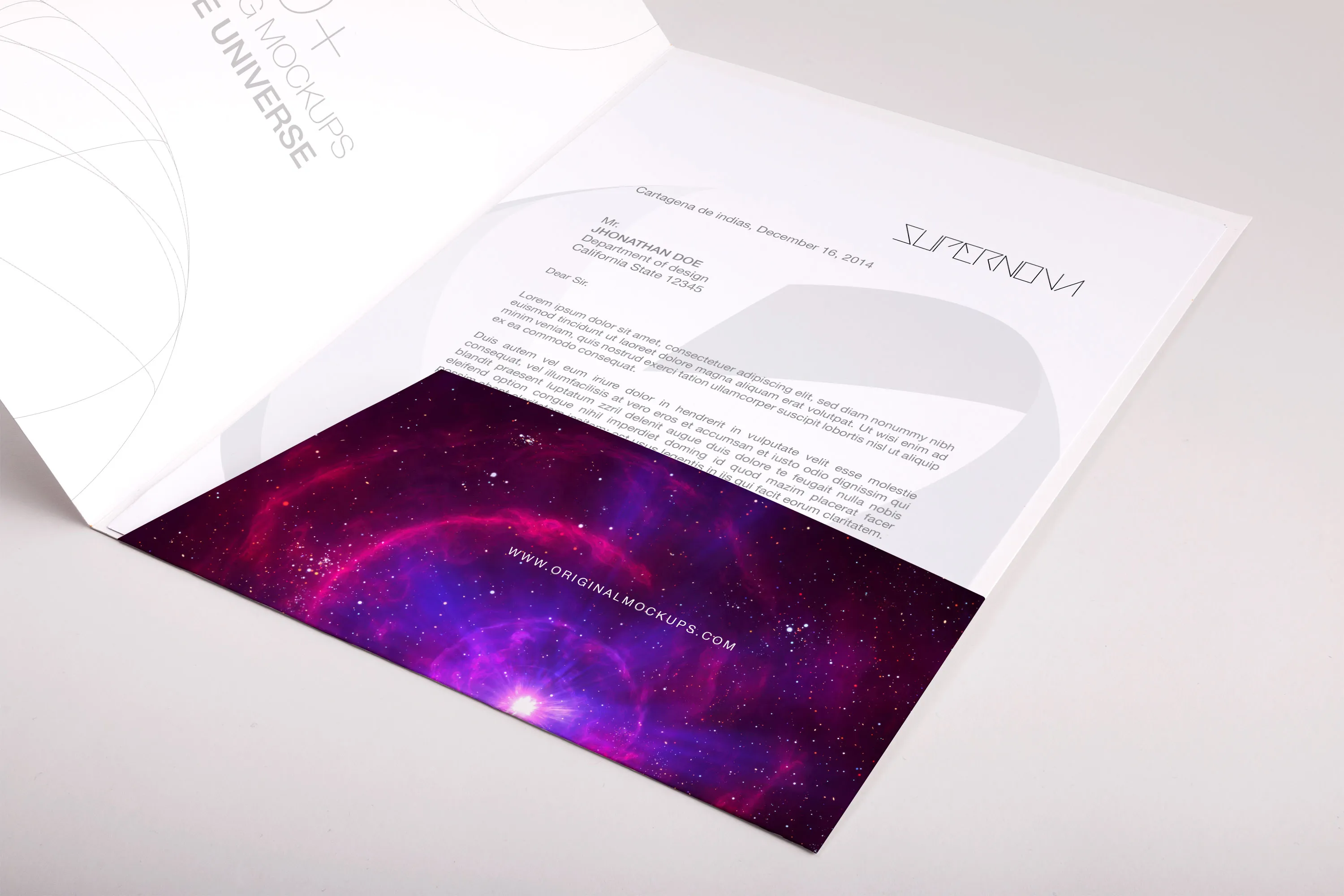 企业办公/会议文件夹内页设计PSD样机模板04 Folder PSD Mockup 04