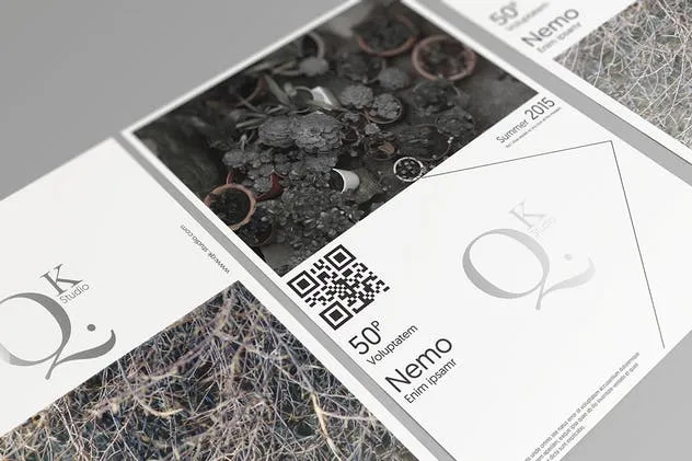 简约A4/A5尺寸海报传单样机V3 A4/A5 Poster-Flyer Mockups V3插图(6)