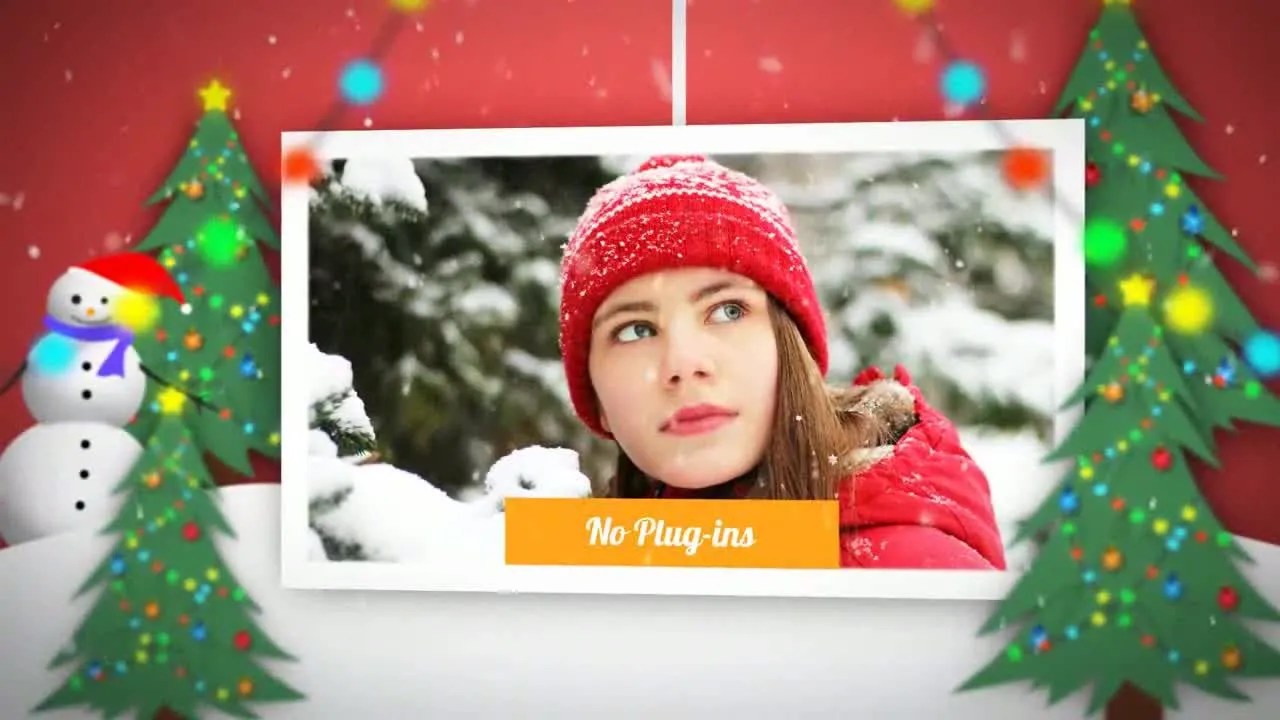 圣诞节和新年幻灯片像素设计精选AE模板