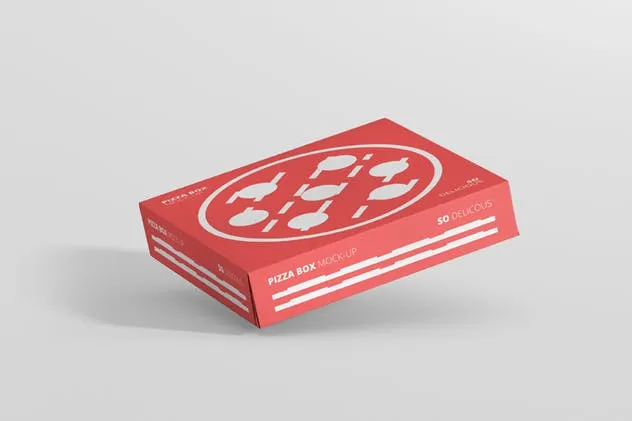 美味披萨外带包装盒子样机模板 Pizza Box Mockup – Double Pack Supermarket Edition插图(5)