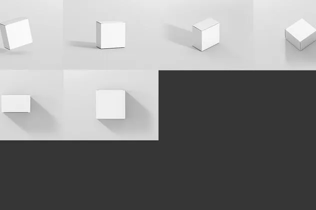 方形薄纸盒包装盒样机 Package Box Mockup – Slim Square插图(8)