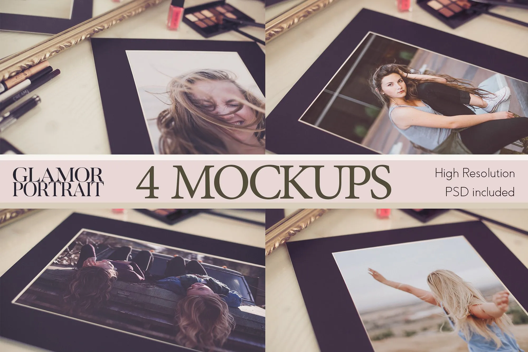 相框样机模板 Photo Frame Mockup插图