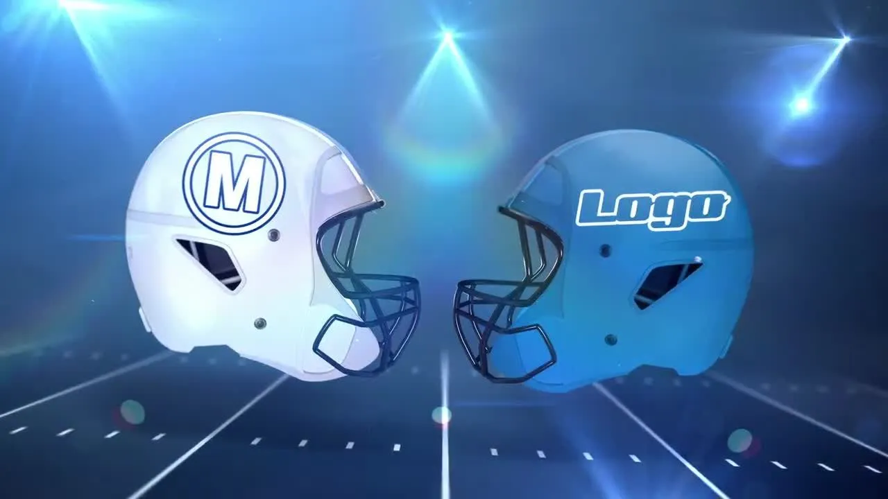 体育运动足球赛视频开场特效像素设计精选AE模板