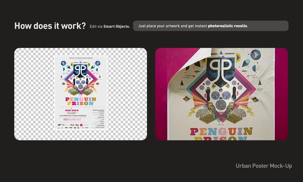 复古海报城市街道张贴效果预览样机 Poster Mockup Set – Urban插图(3)