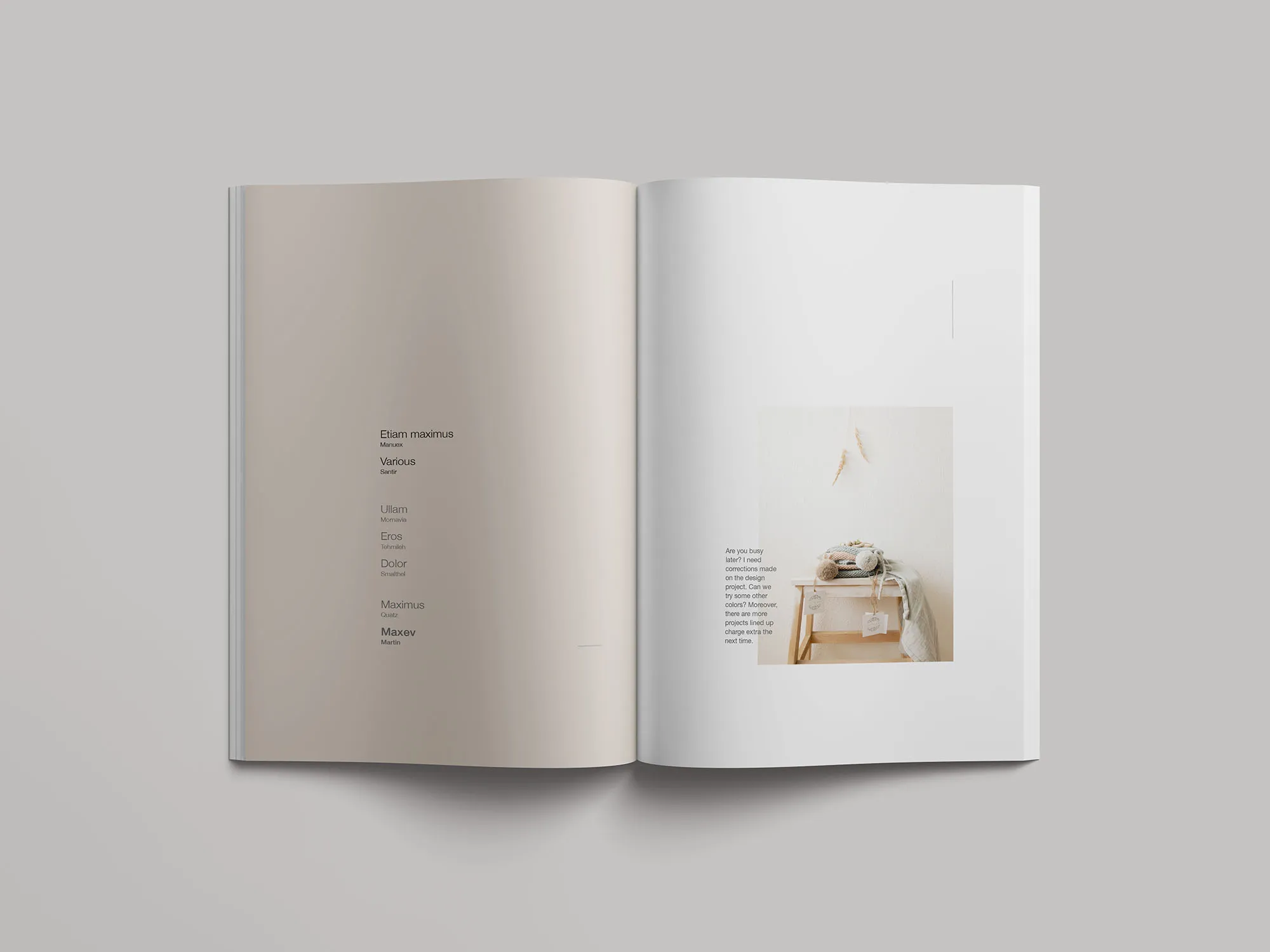 简约风杂志封面设计等距网格样机模板 Simple Magazine Mockup插图(3)