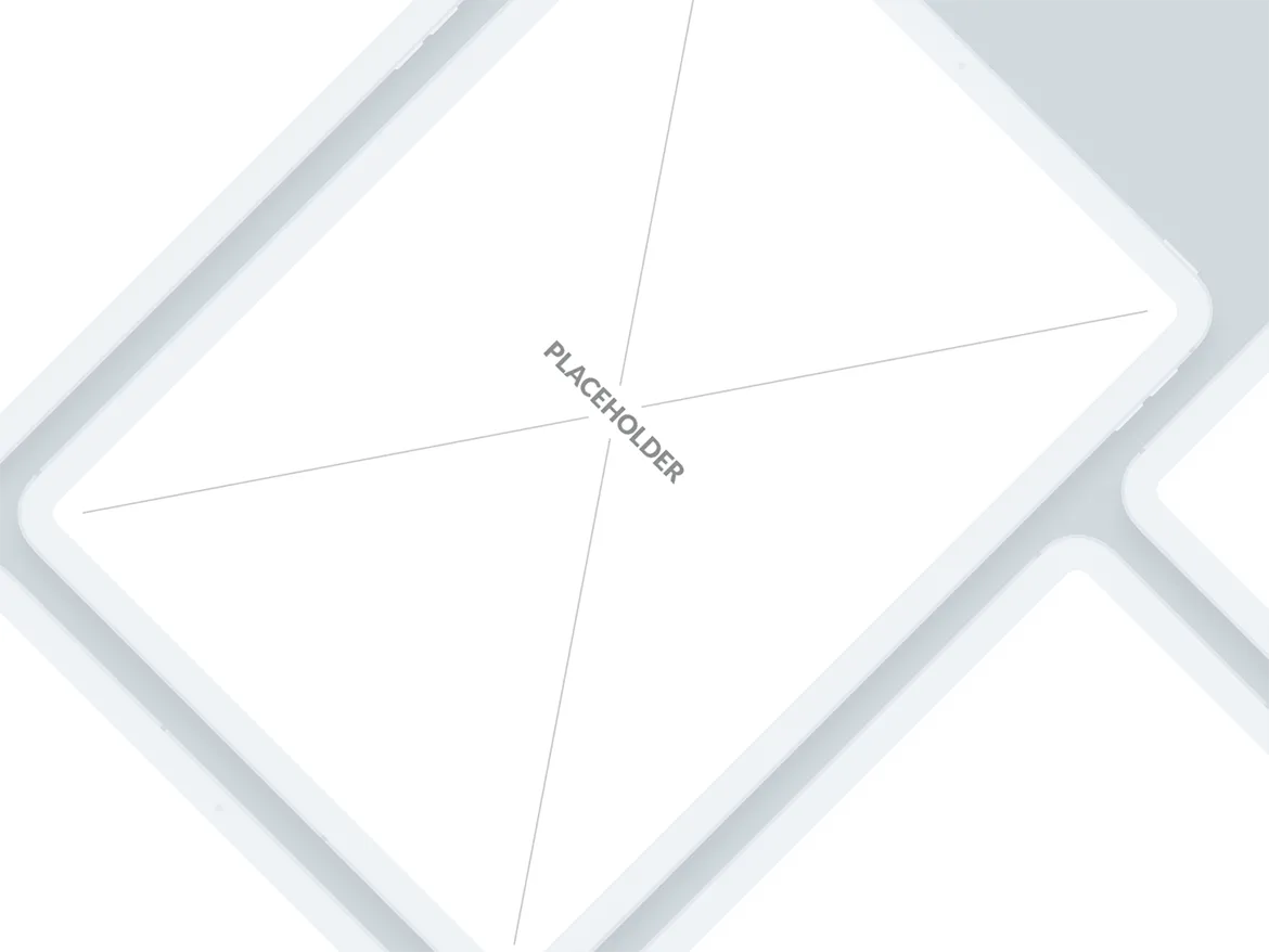 刘海屏iPhone手机等距网格素材库精选样机模板[白色版本] Presentation Mockups Light插图(9)