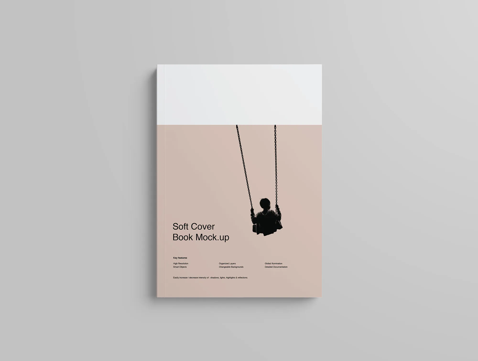 软封面图书设计效果样机模板 Softcover Book Mockup插图(5)