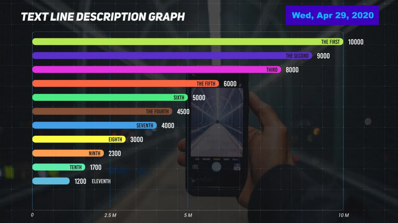 时尚创意的动态图表像素设计精选AE模板