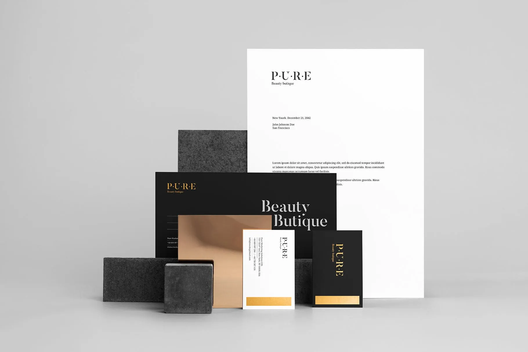 品牌VI视觉设计效果图素材库精选模板v2 Pure Branding Mockup Vol. 2插图(4)