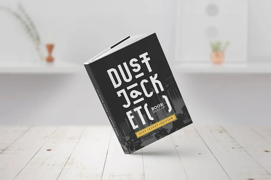 包书皮版本图书样机 Dust Jacket Edition / Book Mock-Up插图(2)