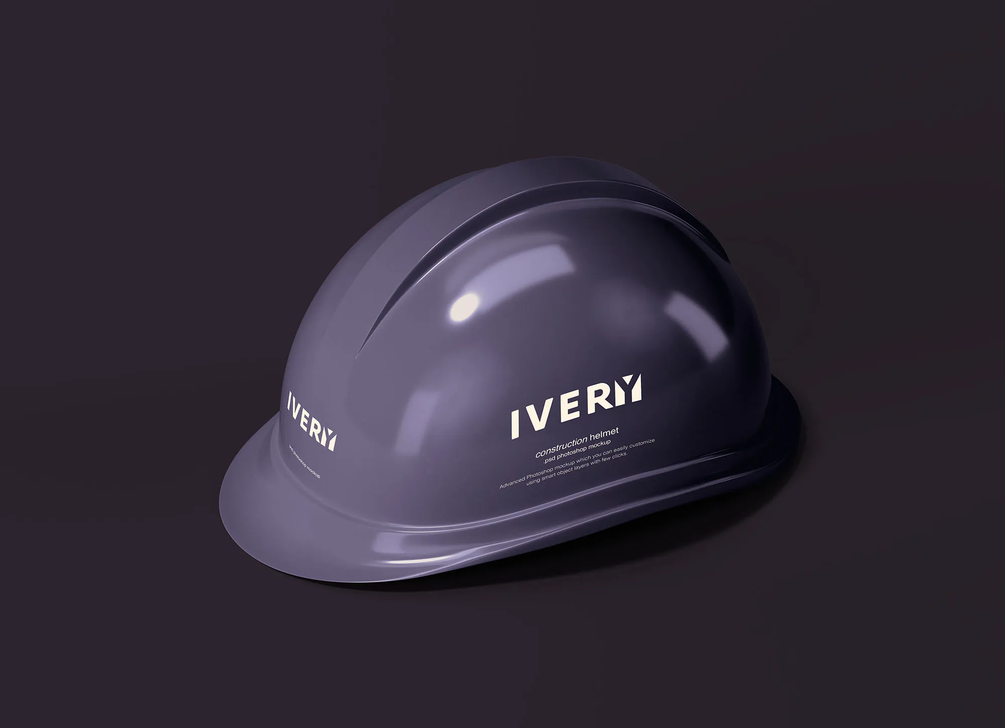 建筑头盔/工作头盔外观设计展示素材库精选模板 Construction Helmet Mockup插图(1)