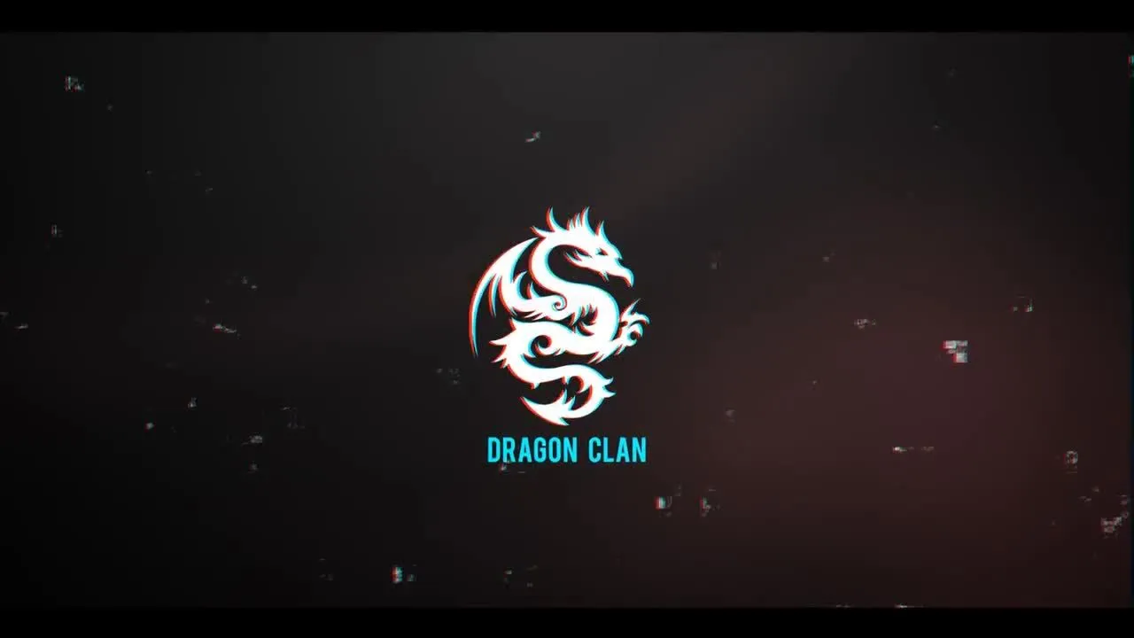 时尚的故障和扭曲效果电视动画徽标像素设计精选AE模板