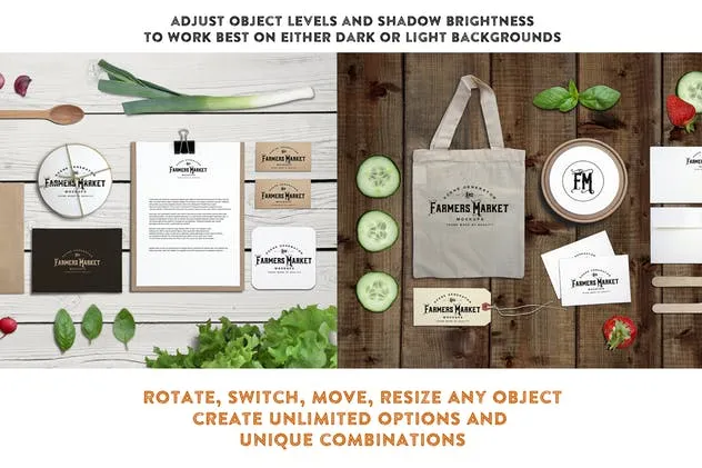 农贸蔬果市场场景设计套件 Farmers Market Scene Generator插图(12)