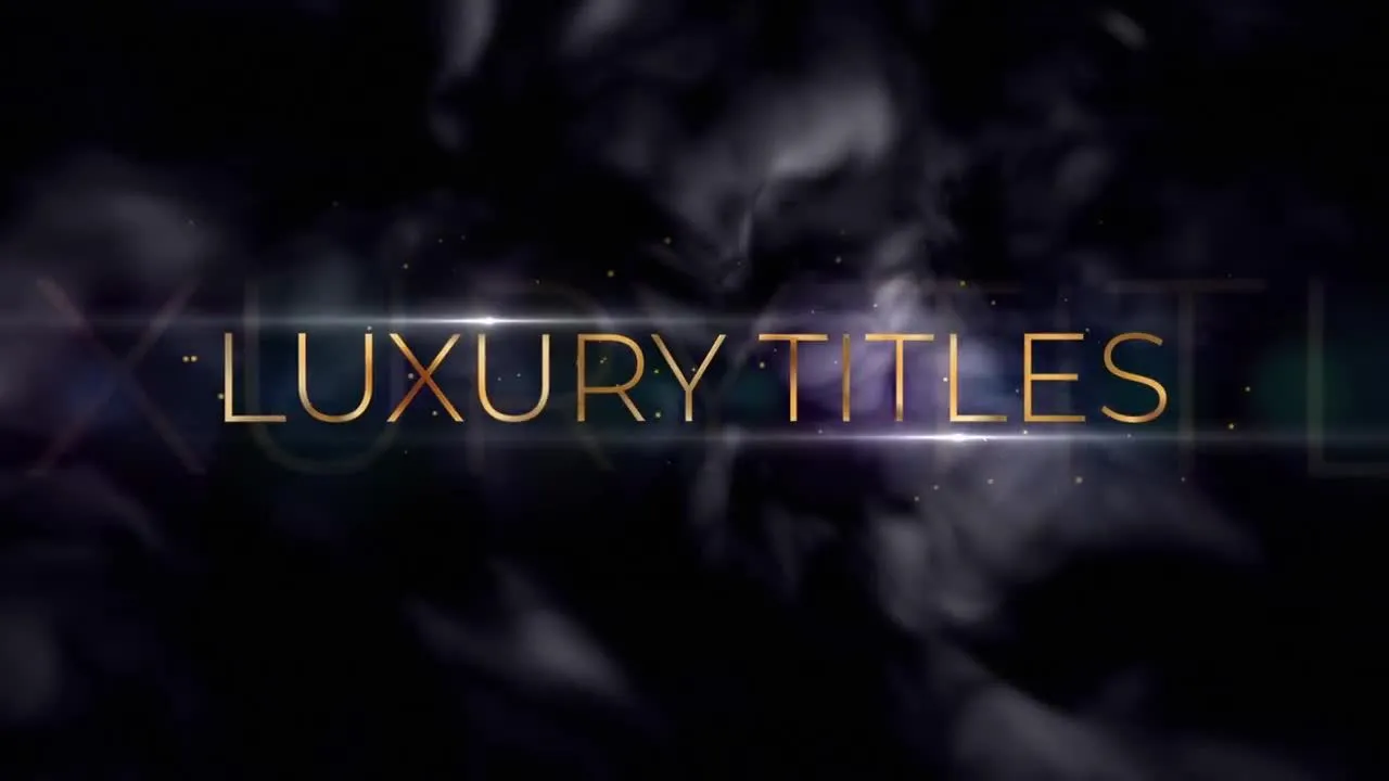 金色豪华电影全屏标题像素设计精选AE模板