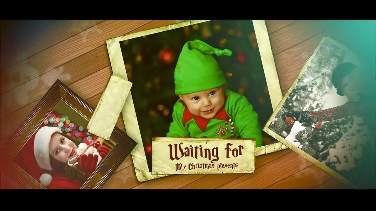 圣诞节家庭幻灯片像素设计精选AE模板