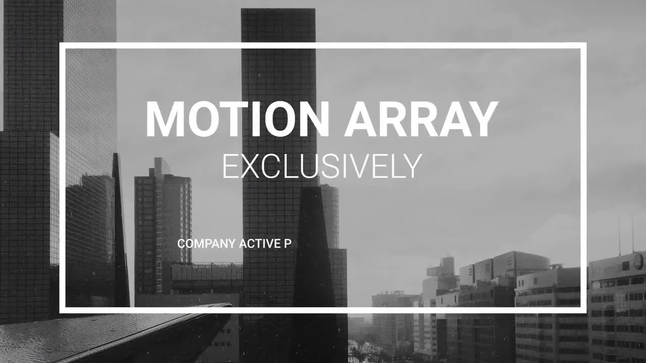 促销或演示视差效果开场白像素设计精选AE模板