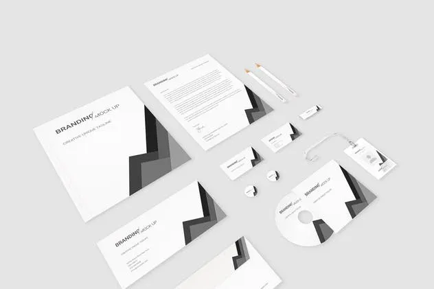 极简主义品牌A4文具/标识样机Vol.6 Branding Identity Mock Up (Vol. 6)插图(2)