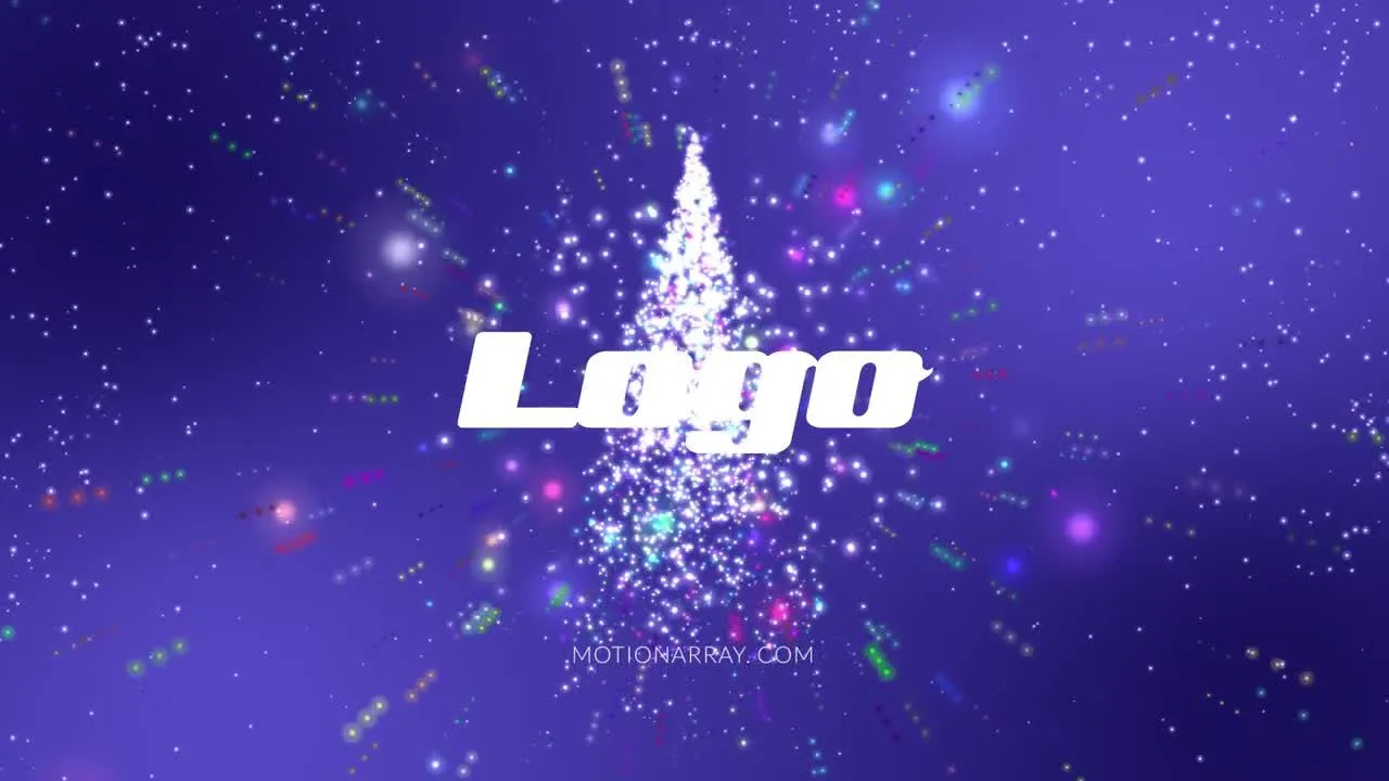 圣诞节标志显示像素设计精选AE模板