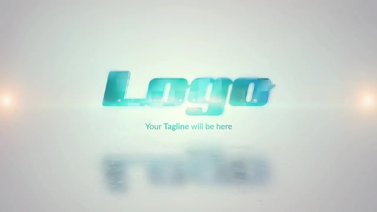 强大镜头光晕现代创造性徽标像素设计精选AE模板