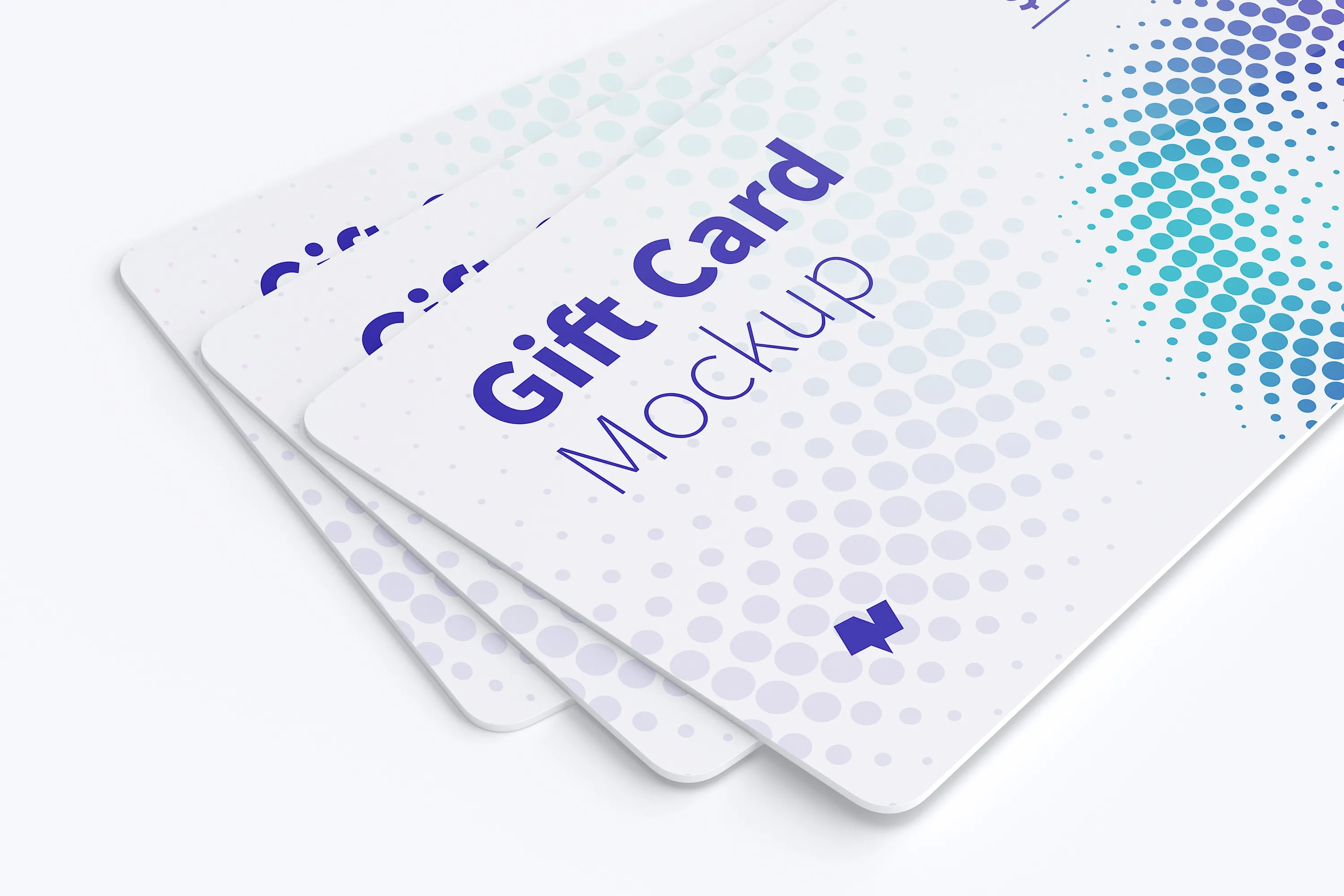 礼品积分卡外观设计样机模板08 Gift Card Mockup 08插图
