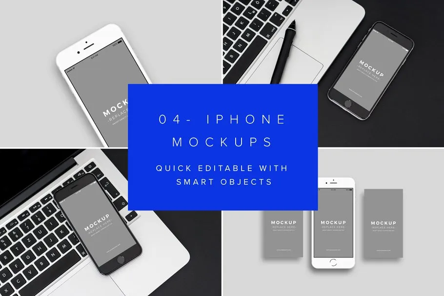 iPhone 展示样机模板 iPhone Mockups Minimal Version插图(5)