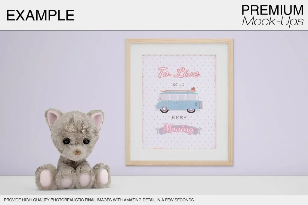 一组适合儿童的相框场景Mockups下载[psd]插图(9)