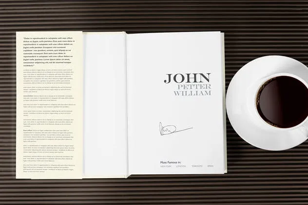 7款精装图书封面及版式设计样机 7 Book Mockups插图(6)