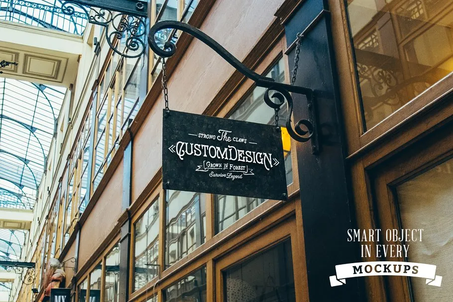 50款真实街景店招Logo样机 50 Signs mockups插图(3)