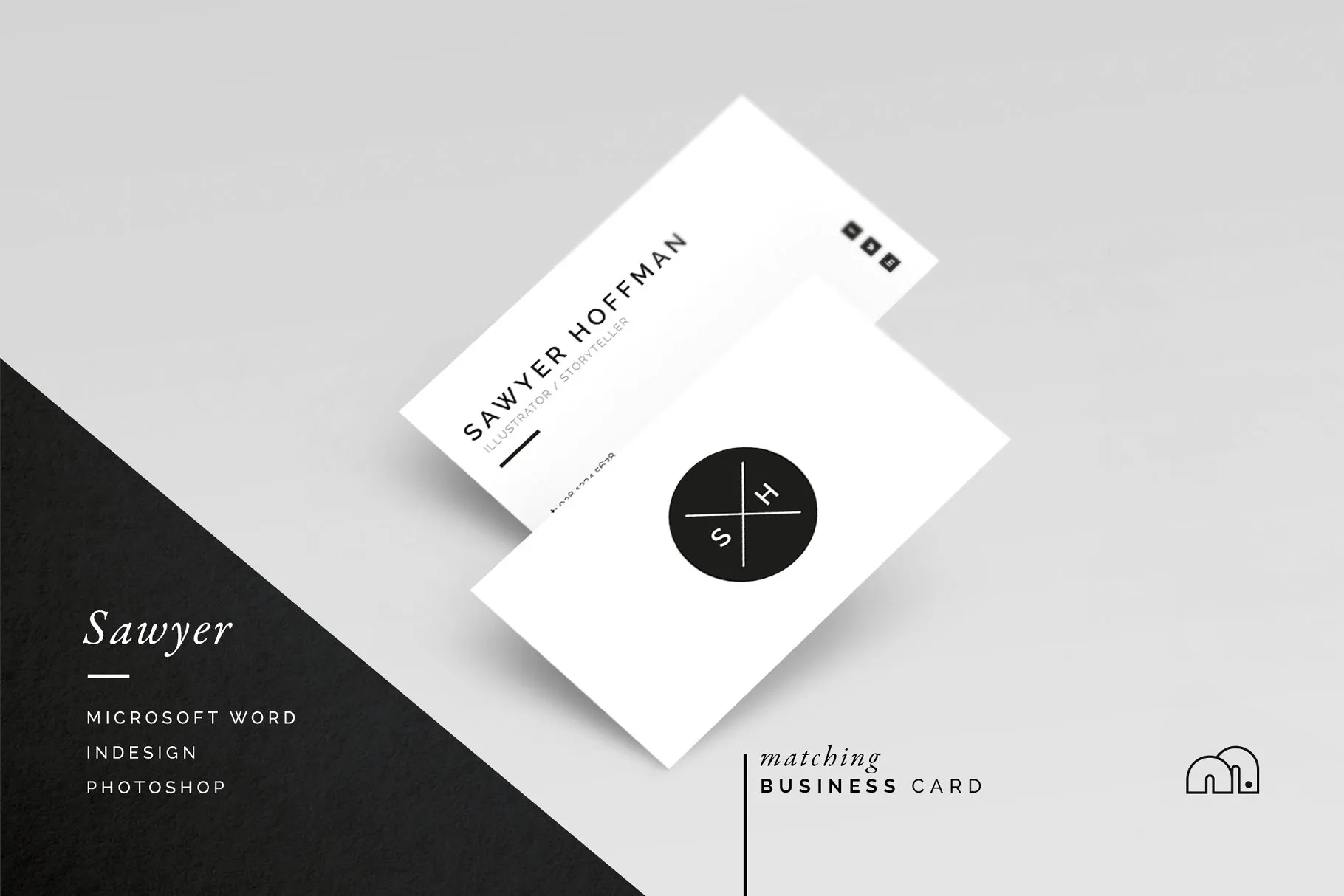 简约设计风个人电子简历模板 Sawyer – Resume/CV插图(2)