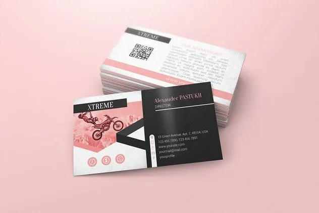 企业品牌名片设计展示样机 Business Card Mockups插图(4)