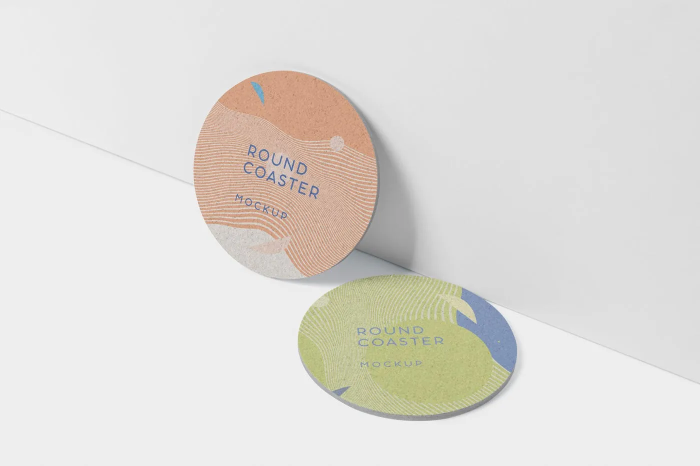 圆形杯垫图案设计效果图素材库精选 Round Coaster Mock-Up – Medium Size插图(3)