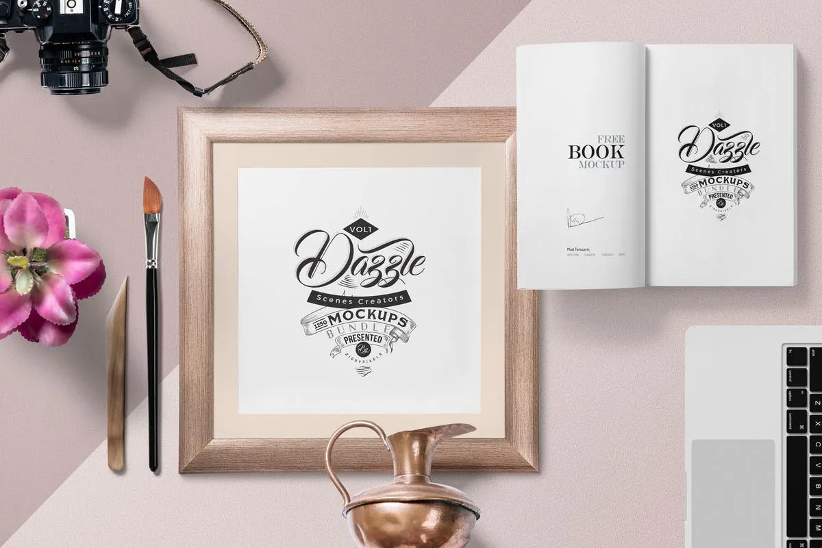 摄影艺术画框样机场景 Picture Frame Mockup Scenes插图