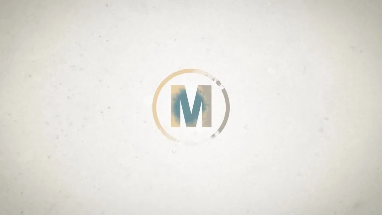 墨水显示效果广告标志像素设计精选AE模板