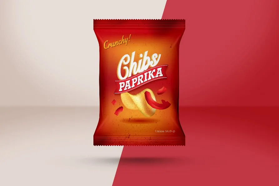 多用途的时尚可爱食品零食包装样机展示模型mockups插图(4)