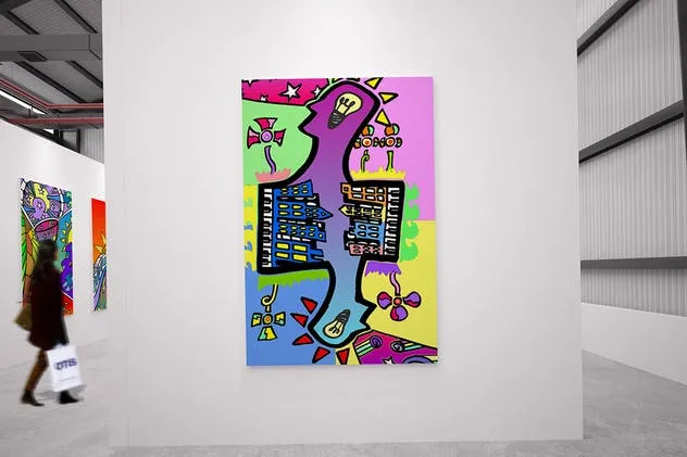 展览馆绘画作品艺术品展示样机Vol.3 Exhibition Mockup [vol3]插图(3)