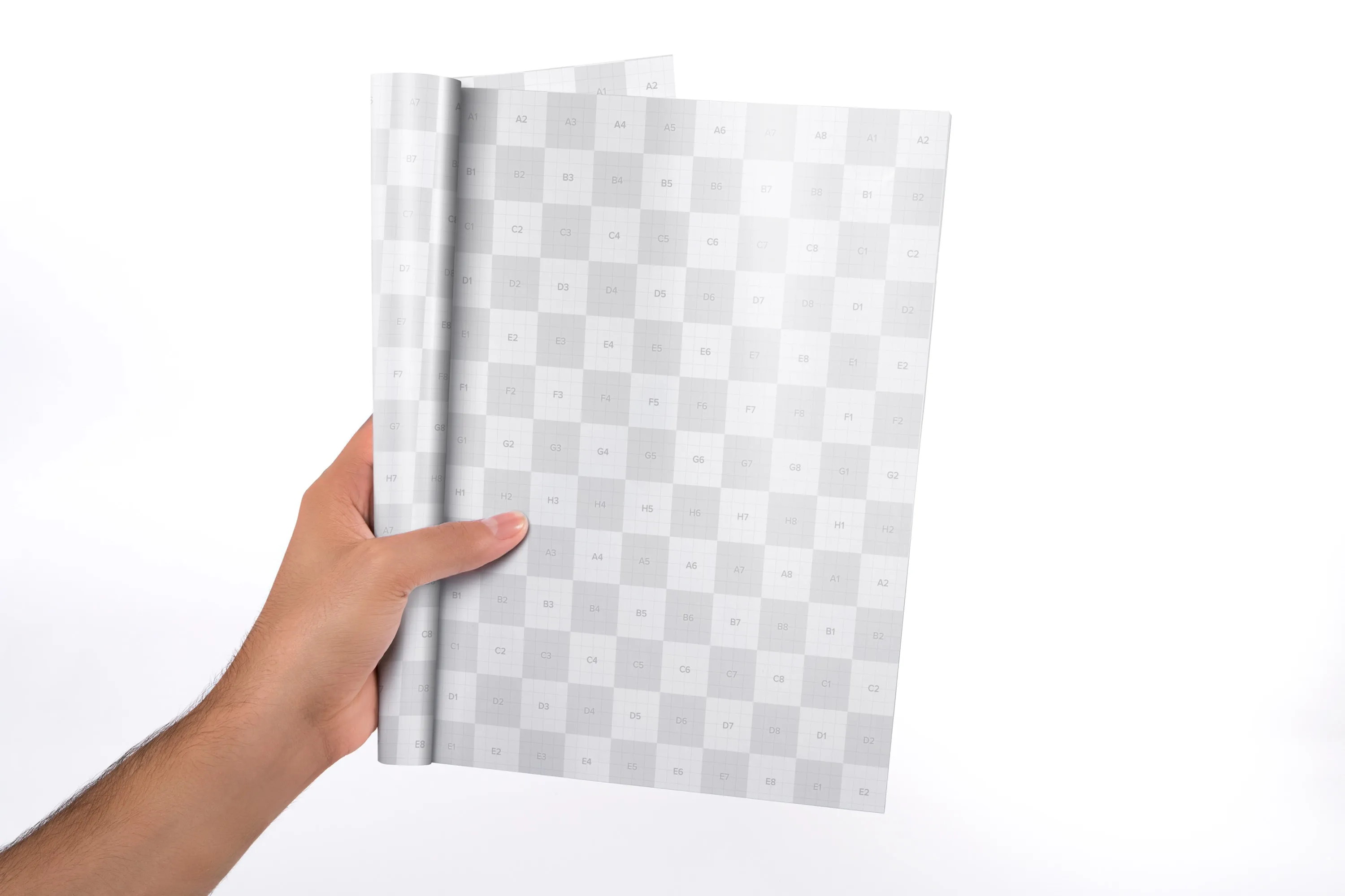 信纸规格小册子单页设计图样机 Letter Booklet Single Page Mockup插图(3)