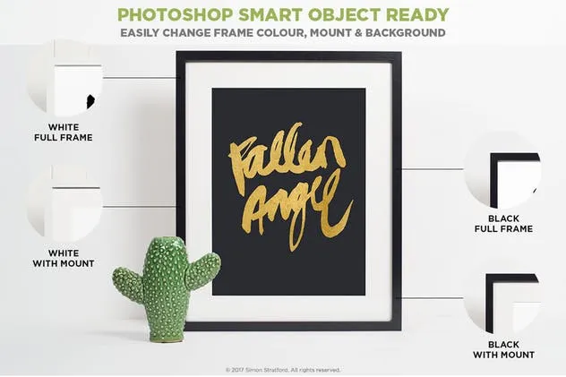 10款简约现代的画框展示样机模板 10 Picture Frame mockups插图(5)